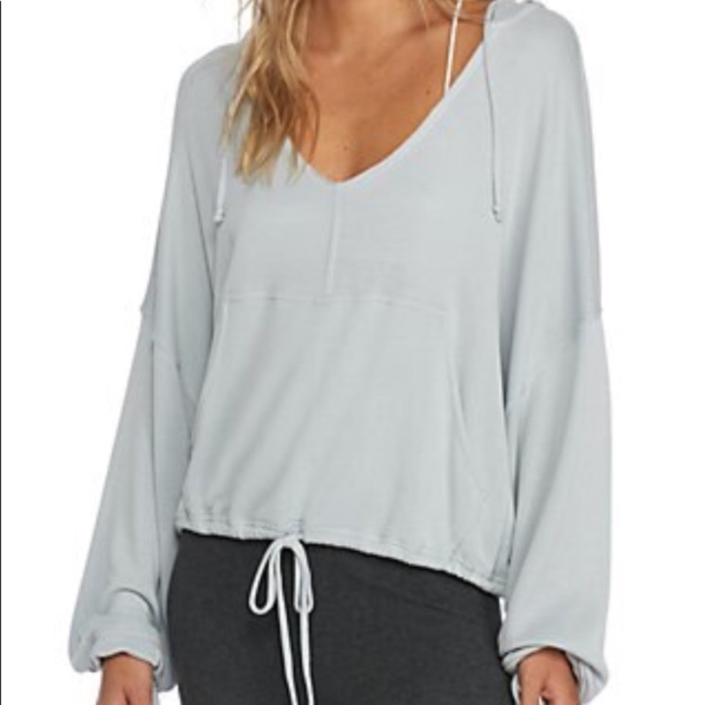 Free People mineral wash dolman hoodie sz M